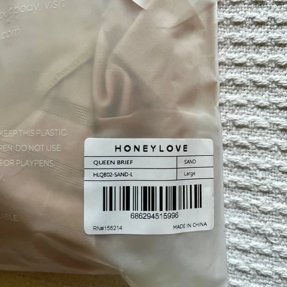 NWT Honeylove Queen Brief Shapewear in Sand - Picture 5 of 13